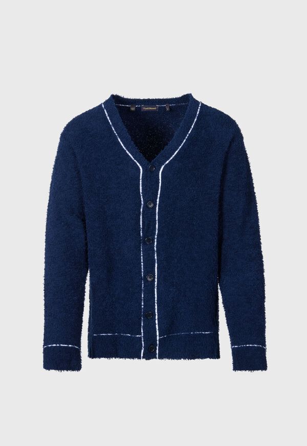 Paul Stuart Terry Cloth Cardigan Navy | AU_PAUL19493