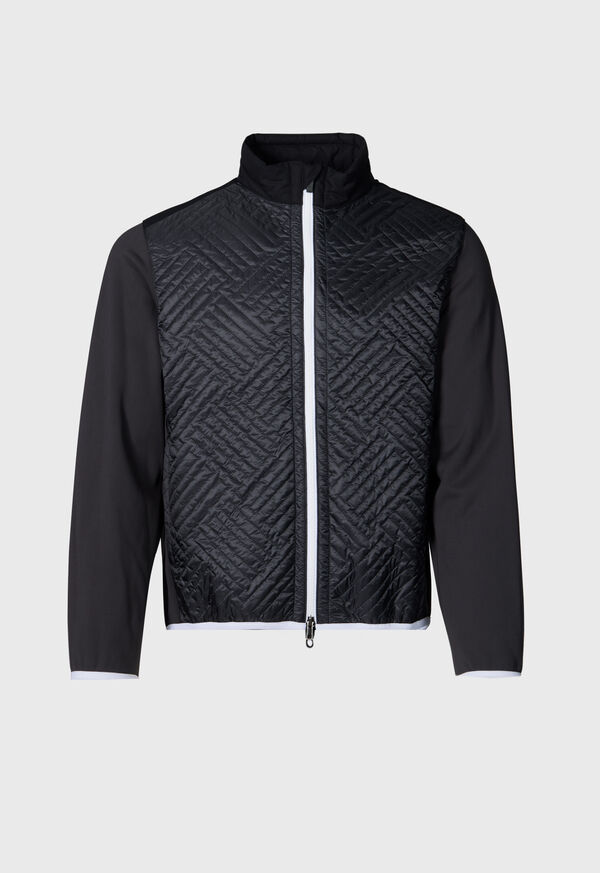 Paul Stuart Tonal Parquet Blouson Jacket Black | AU_PAUL84250