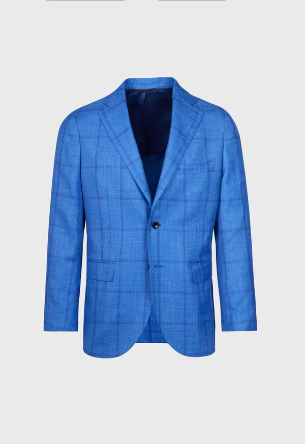 Paul Stuart Windowpane Sport Light Blue | AU_PAUL13944