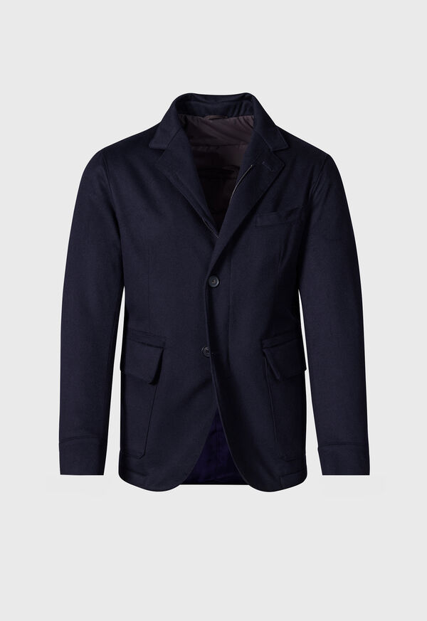 Paul Stuart Wool Cashmere Hybrid Blazer Black | AU_PAUL61881