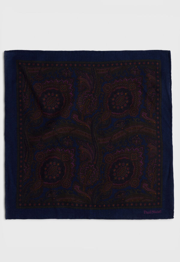 Paul Stuart Wool Paisley Navy | AU_PAUL86584