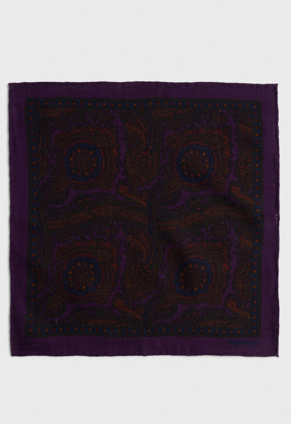 Paul Stuart Wool Paisley Purple | AU_PAUL57158