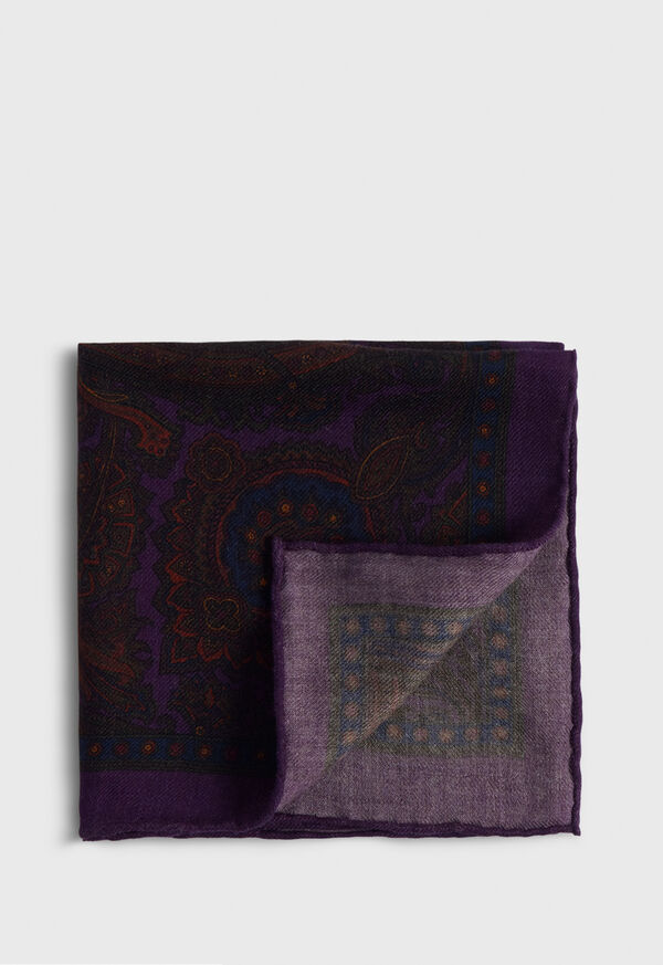 Paul Stuart Wool Paisley Purple | AU_PAUL57158