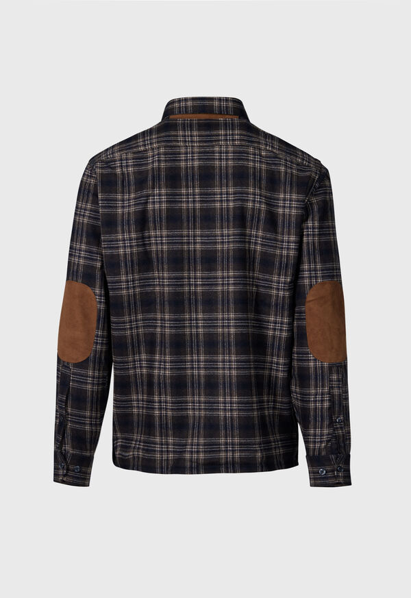 Paul Stuart Wool Plaid Overshirt Brown | AU_PAUL51368