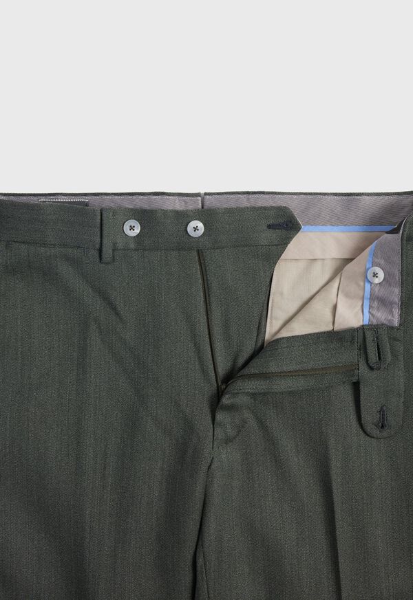 Paul Stuart Wool Soft Cavalry Twill Dark Green | AU_PAUL37022