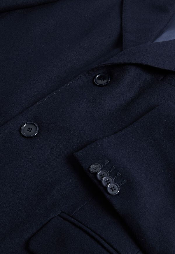 Paul Stuart Wool & Cashmere Chesterfield Coat Navy | AU_PAUL74745