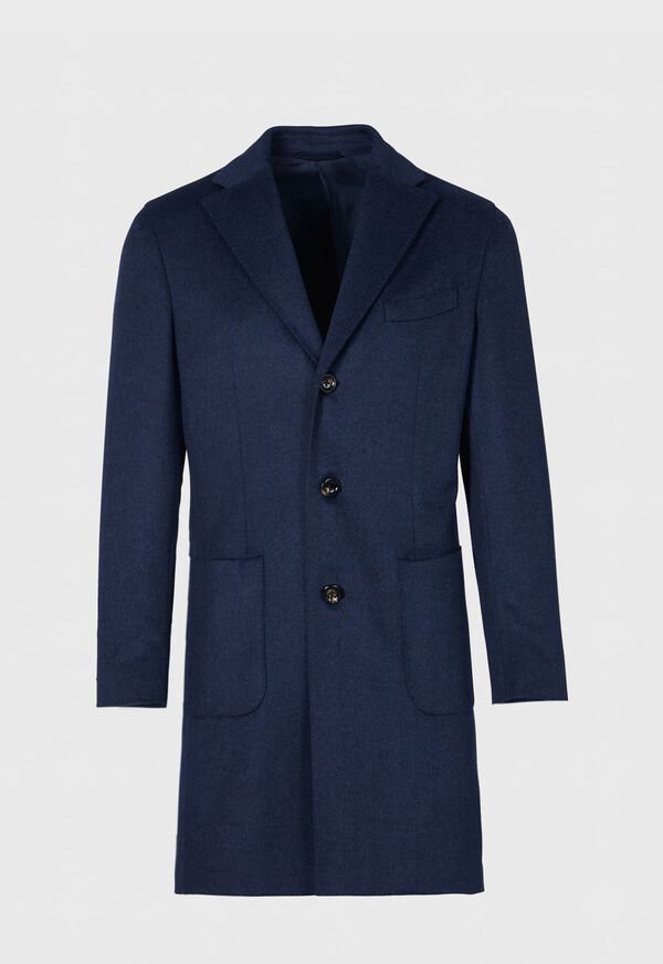 Paul Stuart Wool & Cashmere Herringbone Blue | AU_PAUL53676