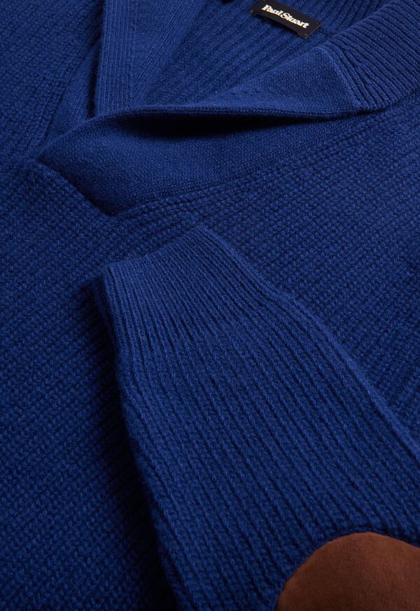 Paul Stuart Wool & Cashmere Shawl Collar Blue | AU_PAUL15675