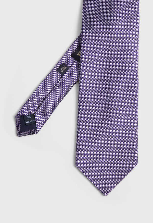 Paul Stuart Woven Silk Micro Deco Purple | AU_PAUL83848