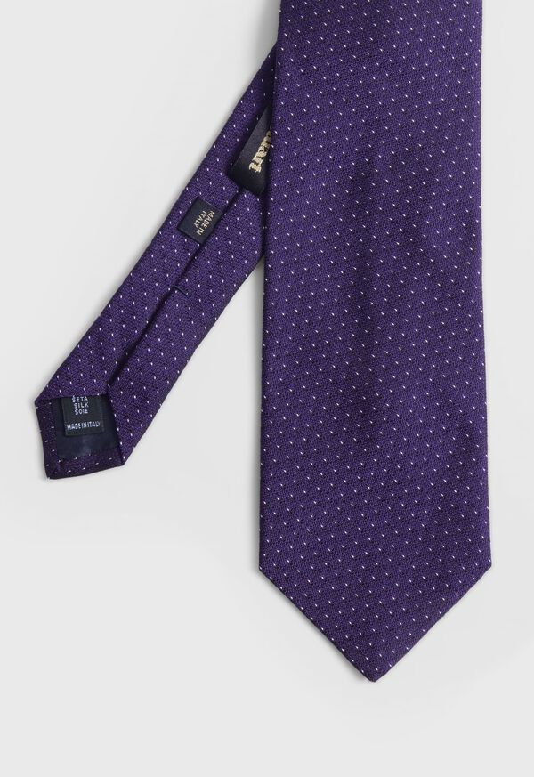 Paul Stuart Woven Silk Micro Pattern Purple | AU_PAUL76495