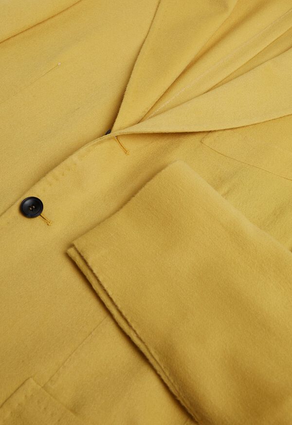 Paul Stuart Yellow Cashmere Soft Yellow | AU_PAUL15711